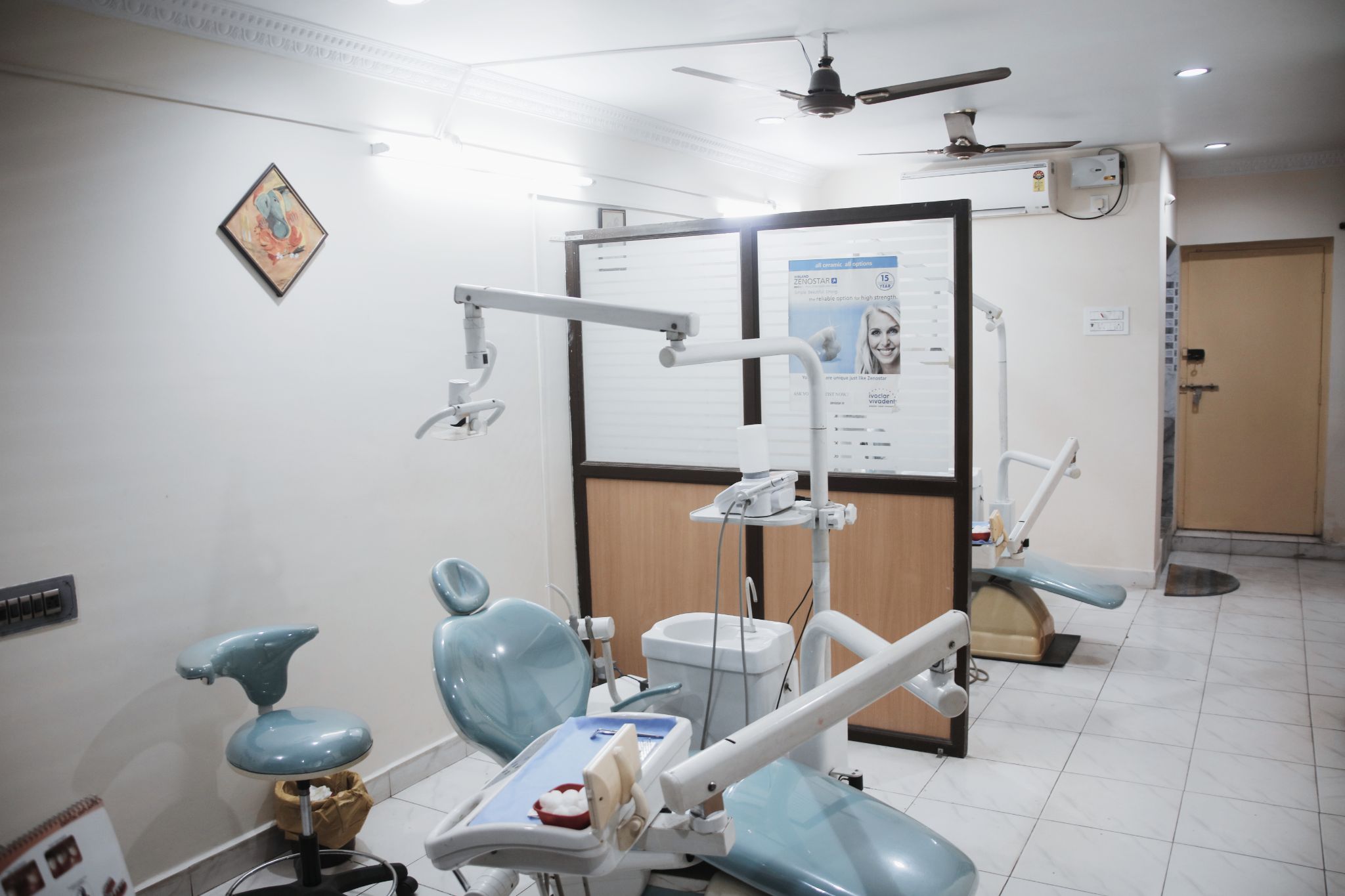 Modern dental treatment room at Denta Care